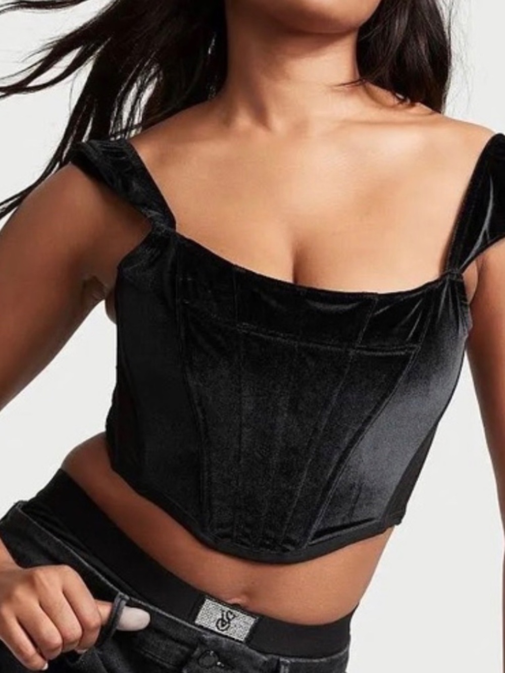 Victoria’s Secret | Dream Angels Velvet Corset Top | Size Large | NWT